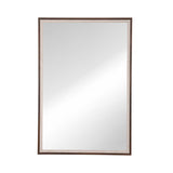 Rectangular MDF Wall Mirror- Brown