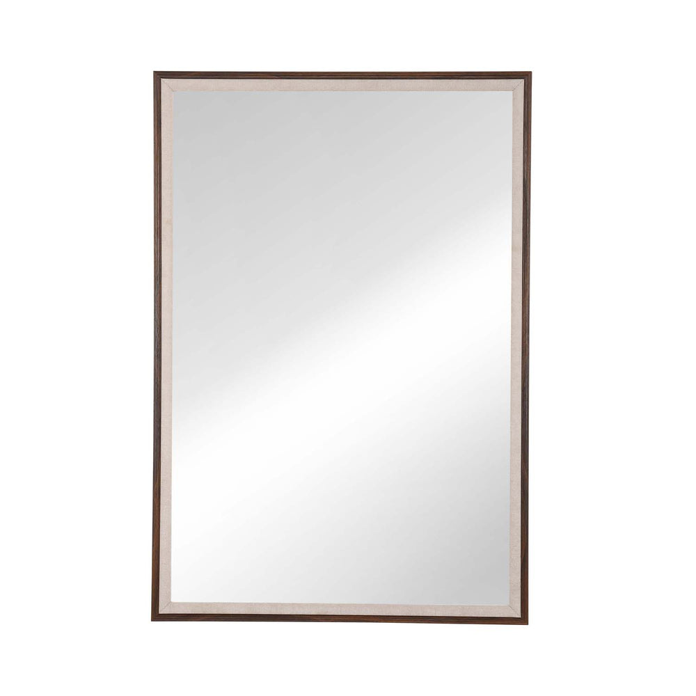 Rectangular MDF Wall Mirror- Brown