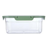 Multipurpose Airtight 2200 ml Food Container- Transparent & Green