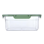 Multipurpose Airtight 2200 ml Food Container- Transparent & Green