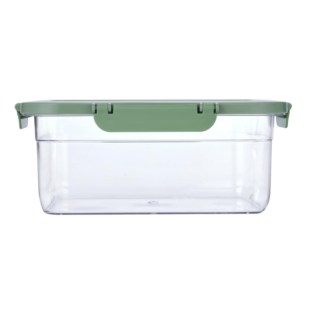 Multipurpose Airtight 2200 ml Food Container- Transparent & Green