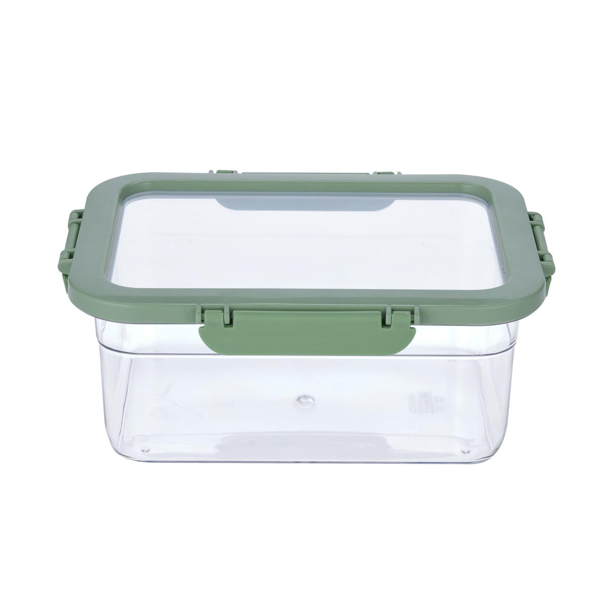 Multipurpose Airtight 2200 ml Food Container- Transparent & Green