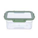 Multipurpose Airtight 2200 ml Food Container- Transparent & Green