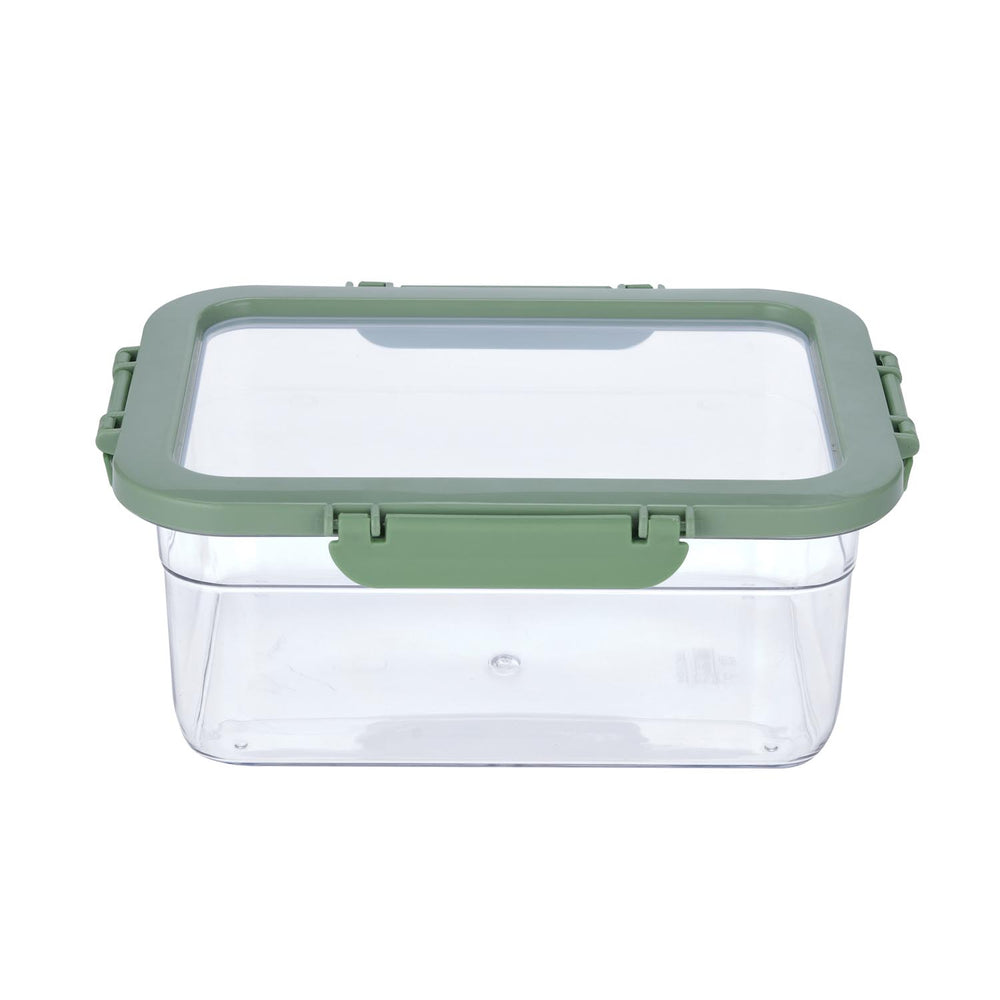 Multipurpose Airtight 2200 ml Food Container- Transparent & Green