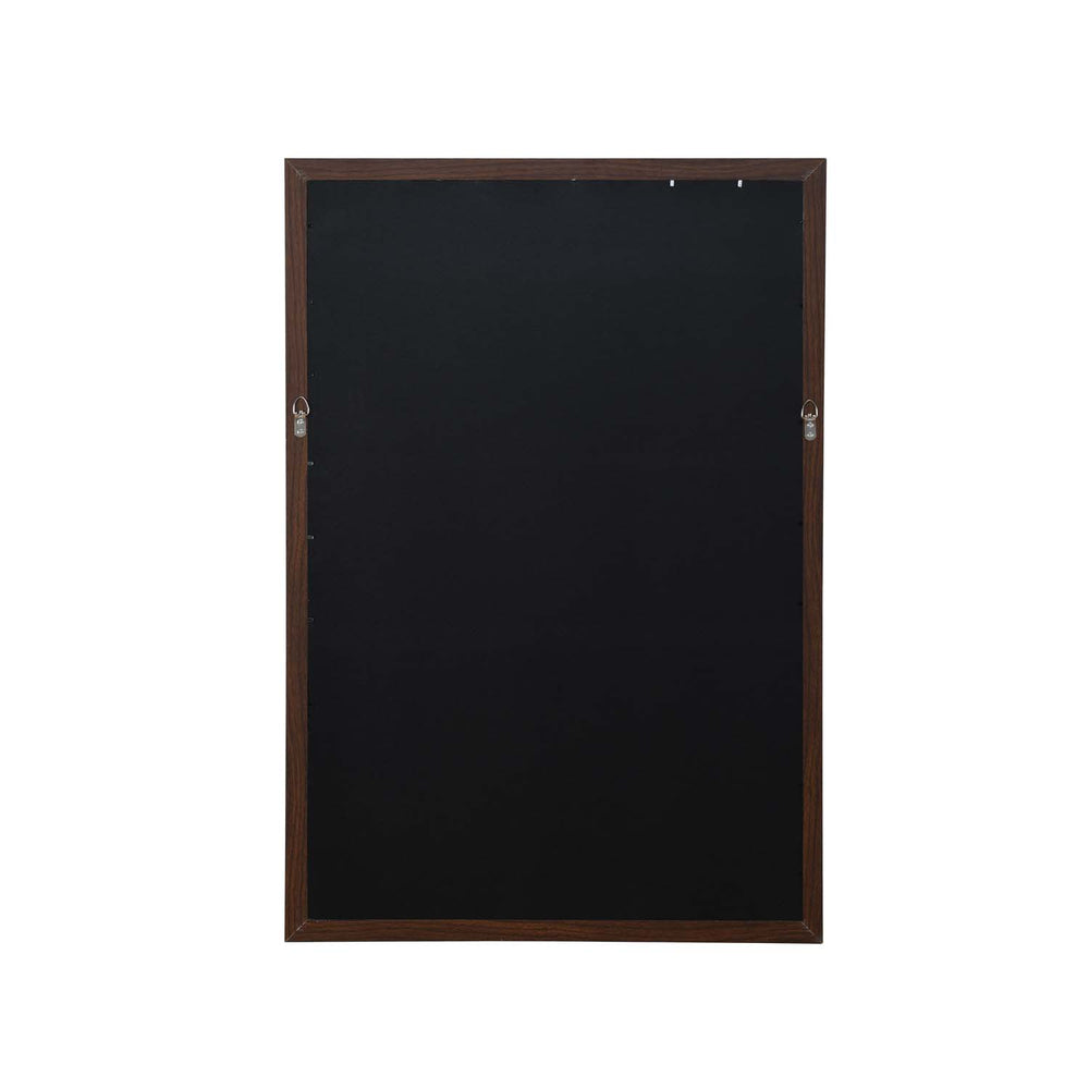 Rectangular MDF Wall Mirror- Brown