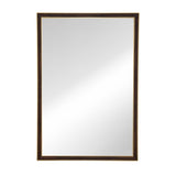 Minimalist Rectangular Wall Mirror- Brown