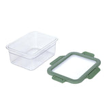 Multipurpose Airtight 2200 ml Food Container- Transparent & Green