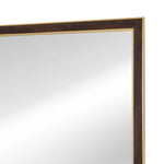 Minimalist Rectangular Wall Mirror- Brown