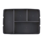 Multipurpose 4 Compartement Polypropylene Organiser- Grey