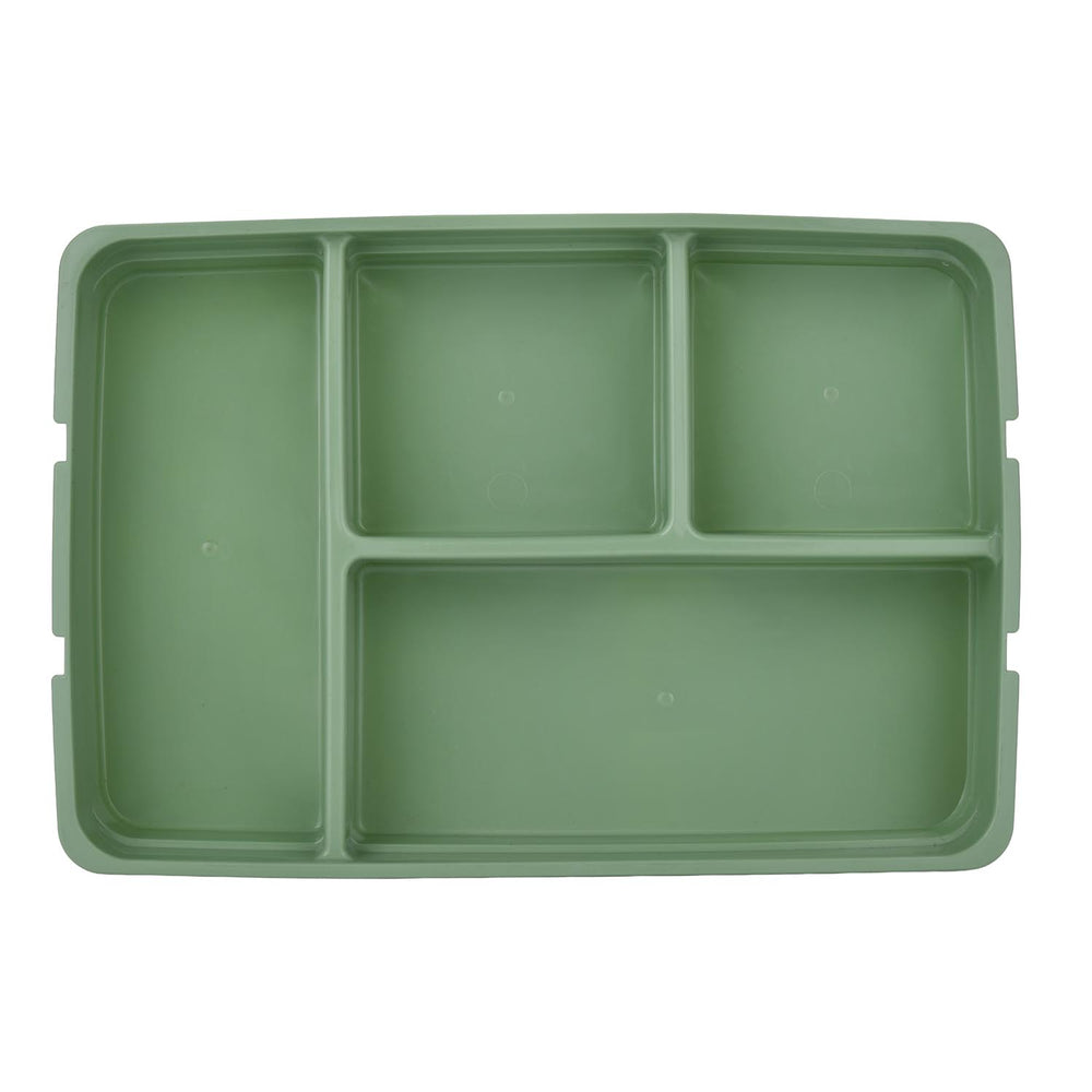 Multipurpose 4 Compartement Polypropylene Organiser- Green