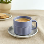 Porcelain Cup and Saucer Set of 6- Blue