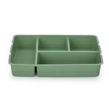 Multipurpose 4 Compartement Polypropylene Organiser- Green