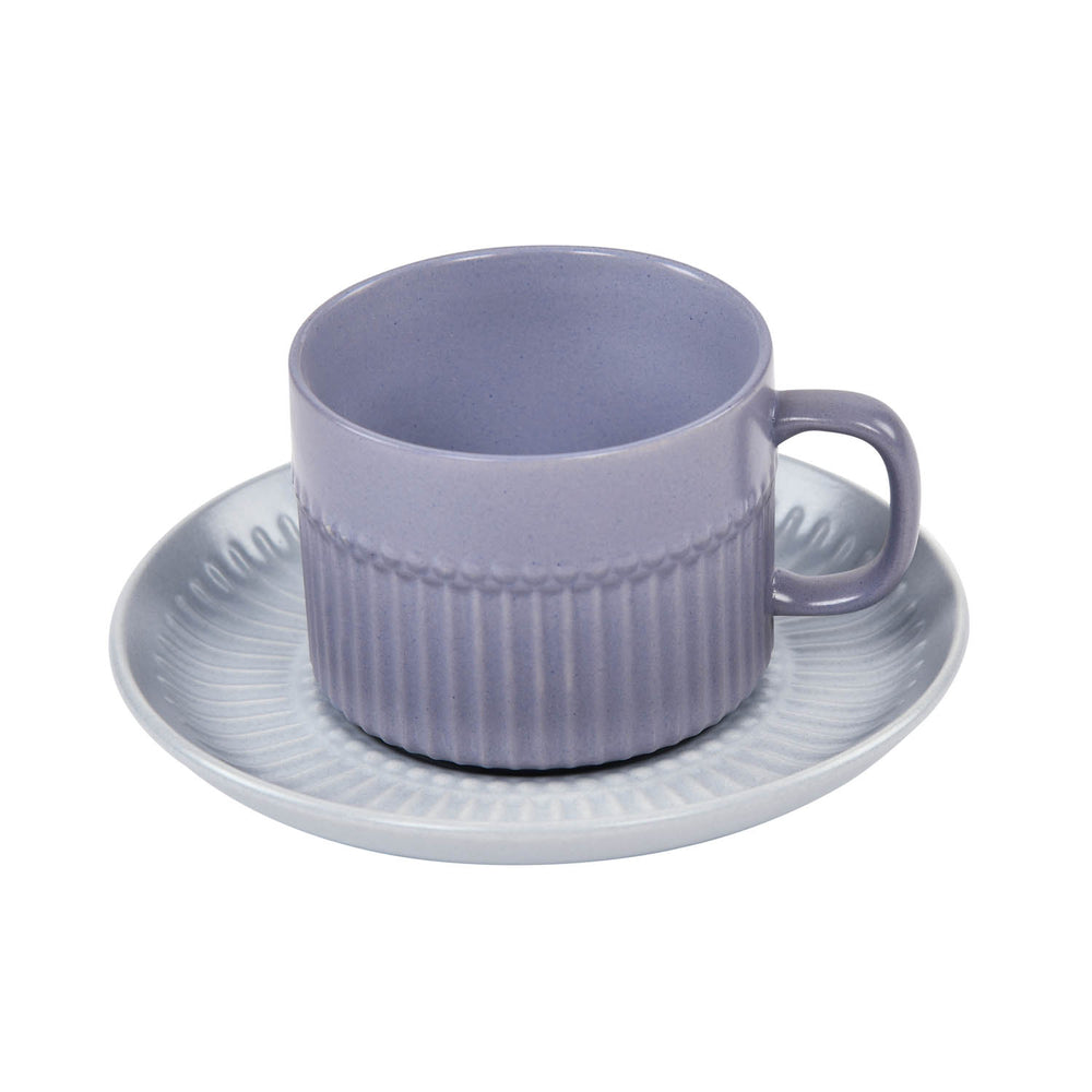 Porcelain Cup and Saucer Set of 6- Blue