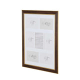 Seven Pics Photo Frame- Brown, 4 x 6 Inch