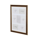 Seven Pics Photo Frame- Brown, 4 x 6 Inch