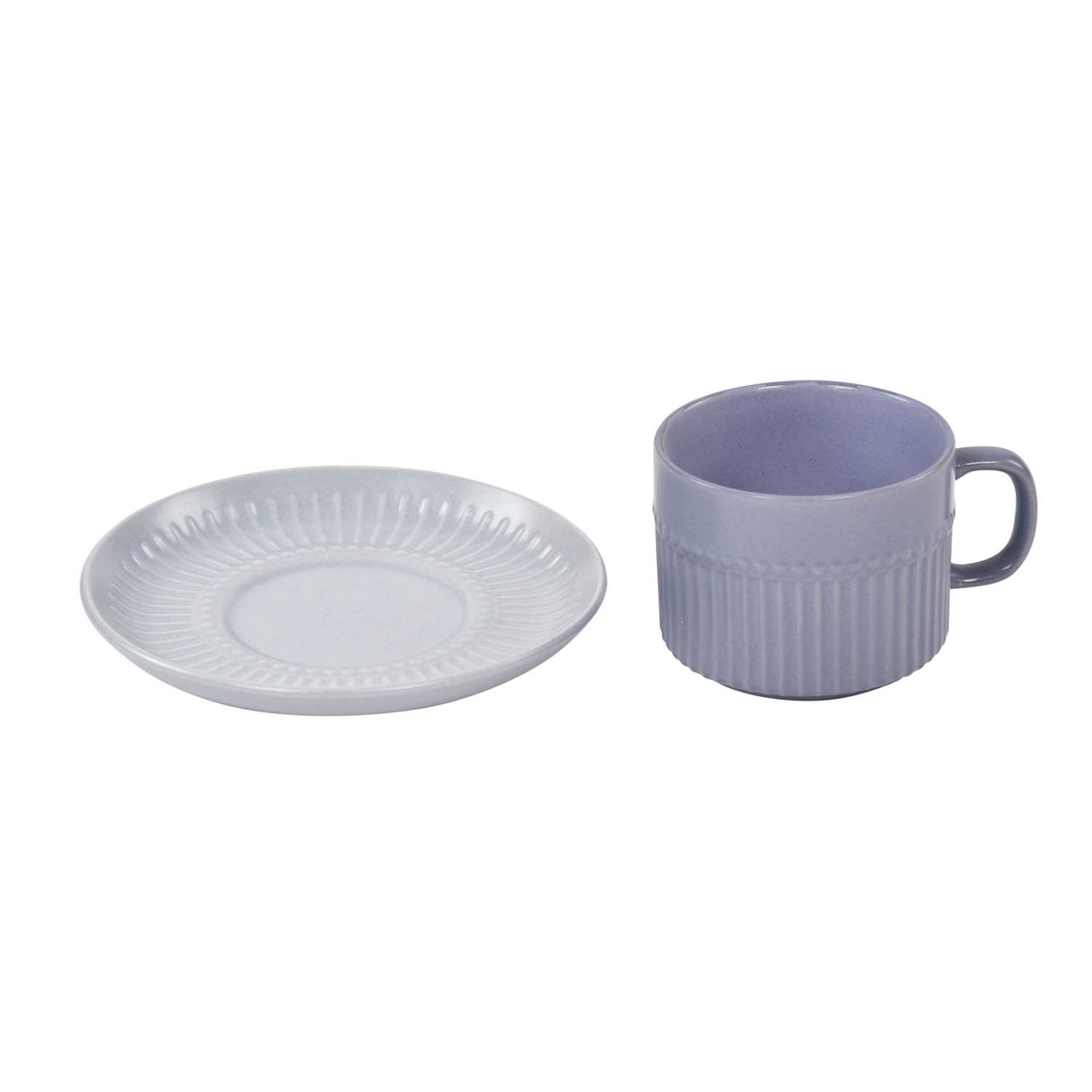 Porcelain Cup and Saucer Set of 6- Blue