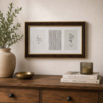 Three Pics Photo Frame- Brown, 4 x 6 Inch