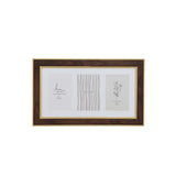 Three Pics Photo Frame- Brown, 4 x 6 Inch