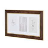 Three Pics Photo Frame- Brown, 4 x 6 Inch