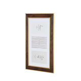 Three Pics Photo Frame- Brown, 4 x 6 Inch