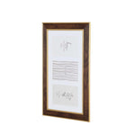Three Pics Photo Frame- Brown, 4 x 6 Inch