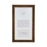 Three Pics Photo Frame- Brown, 4 x 6 Inch