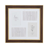 Four Pics Photo Frame- Brown, 4 x 6 Inch