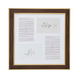 Four Pics Photo Frame- Brown, 4 x 6 Inch
