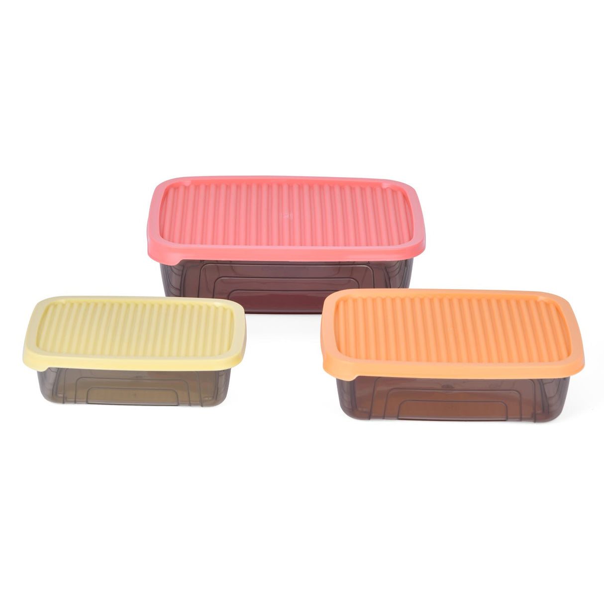 Rectangular Storage Cannister Set of 3- Multicolor