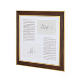Four Pics Photo Frame- Brown, 4 x 6 Inch