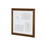Four Pics Photo Frame- Brown, 4 x 6 Inch