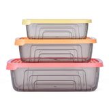 Rectangular Storage Cannister Set of 3- Multicolor
