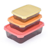 Rectangular Storage Cannister Set of 3- Multicolor