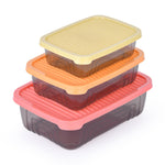 Rectangular Storage Cannister Set of 3- Multicolor