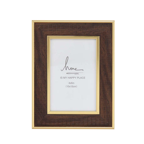 Single Pic Photo Frame- Brown, 4 x 6 Inch