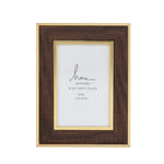 Single Pic Photo Frame- Brown, 4 x 6 Inch