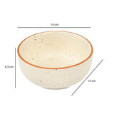 Stoneware 620ml Serving Bowl- Cream