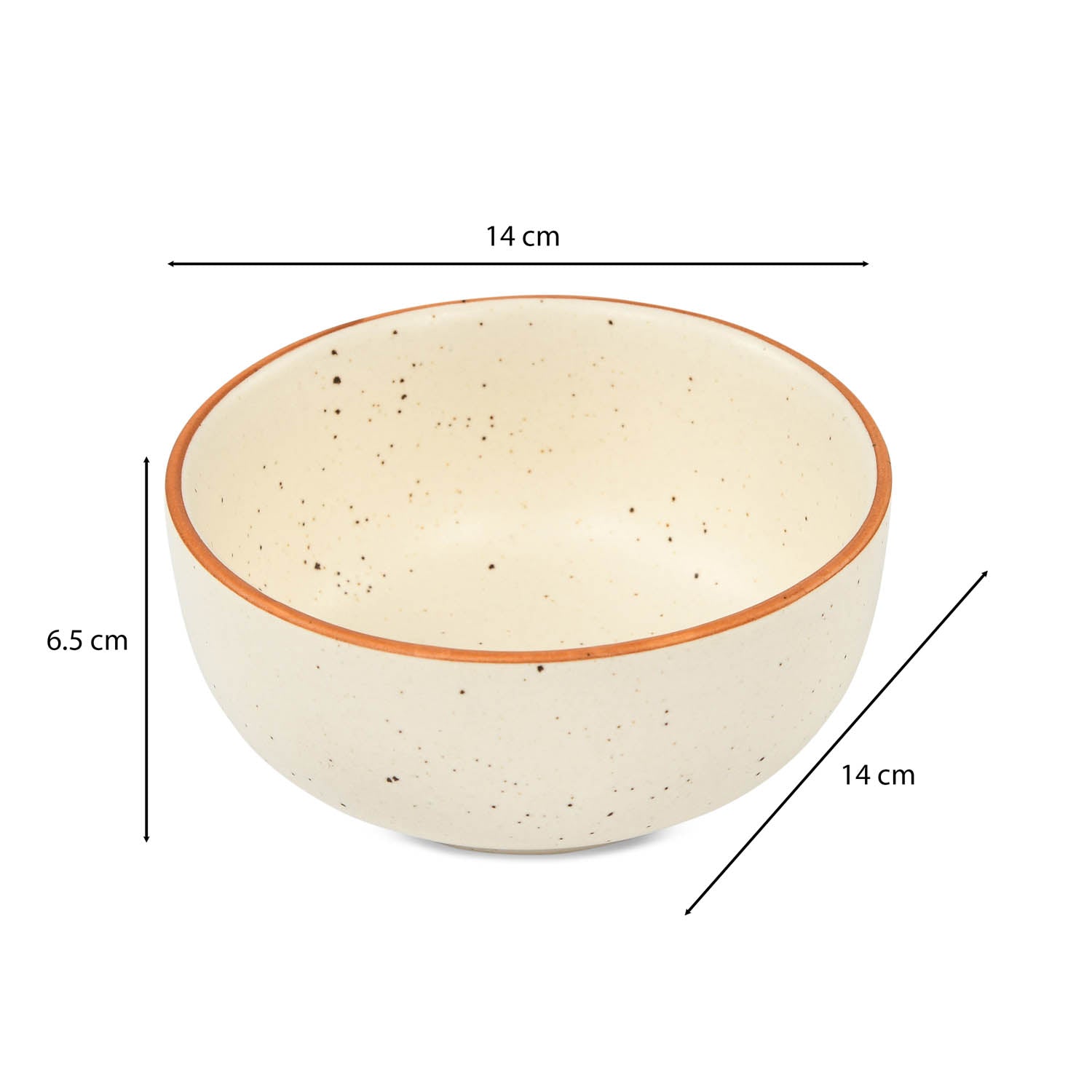 Stoneware 620ml Serving Bowl- Cream