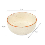 Stoneware 620ml Serving Bowl- Cream