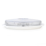 6 Compartment Platter with Lid- Transparent & White