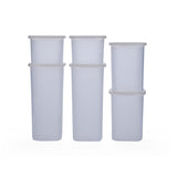Multipurpose Storage Cannister Set of 6- White