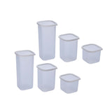 Multipurpose Storage Cannister Set of 6- White