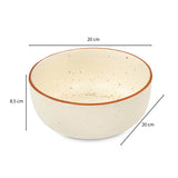 Stoneware 850ml Serving Bowl- Cream