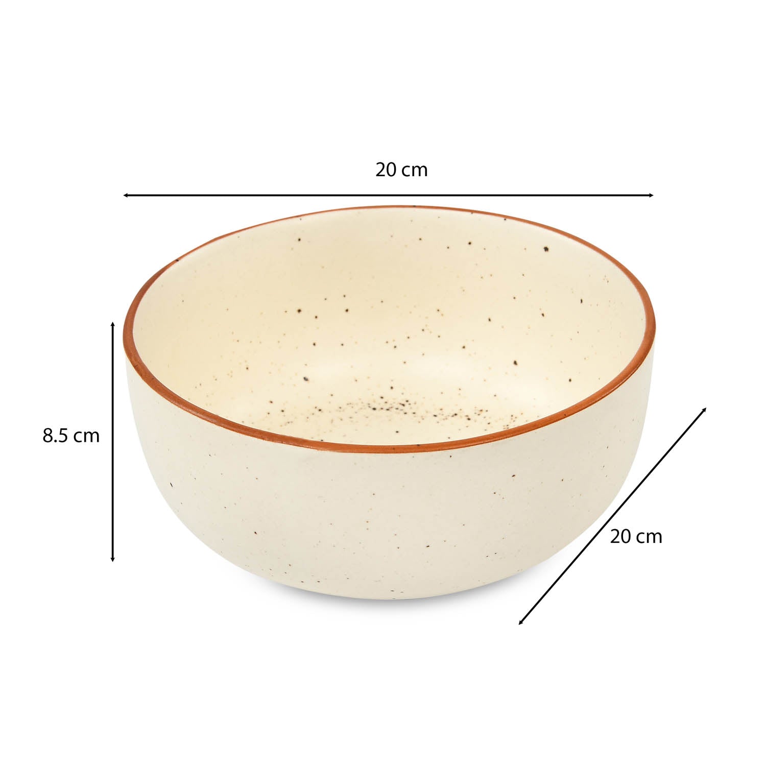 Stoneware 850ml Serving Bowl- Cream