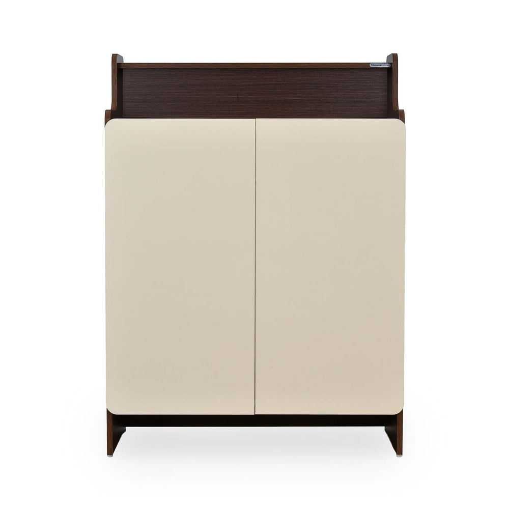 Benny 2 Door Shoe Cabinet- Legno Oak Dark & Ivory