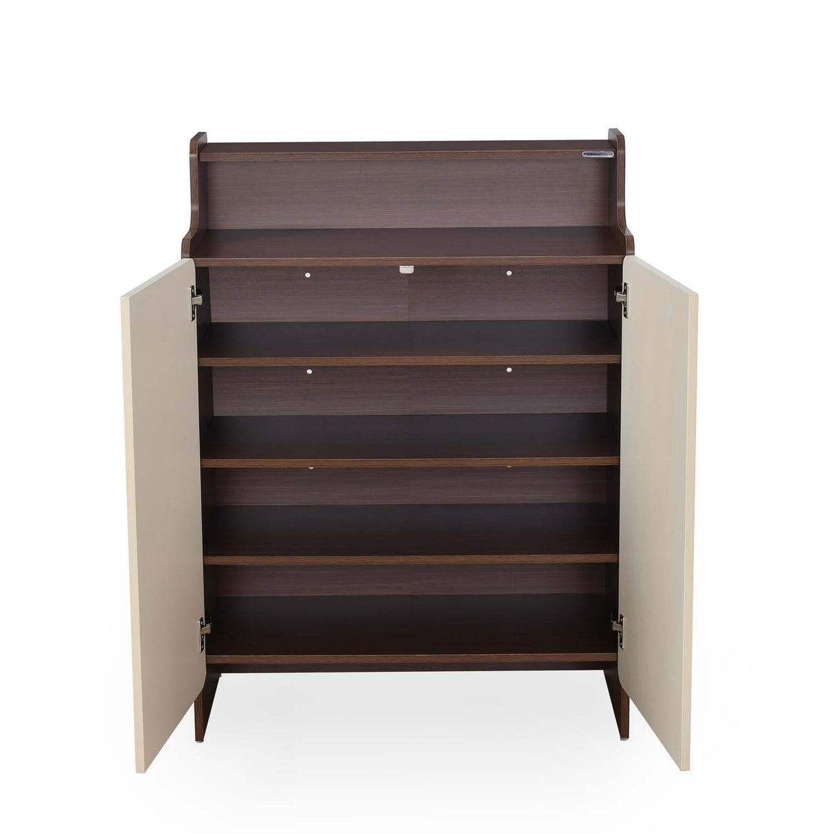Benny 2 Door Shoe Cabinet- Legno Oak Dark & Ivory
