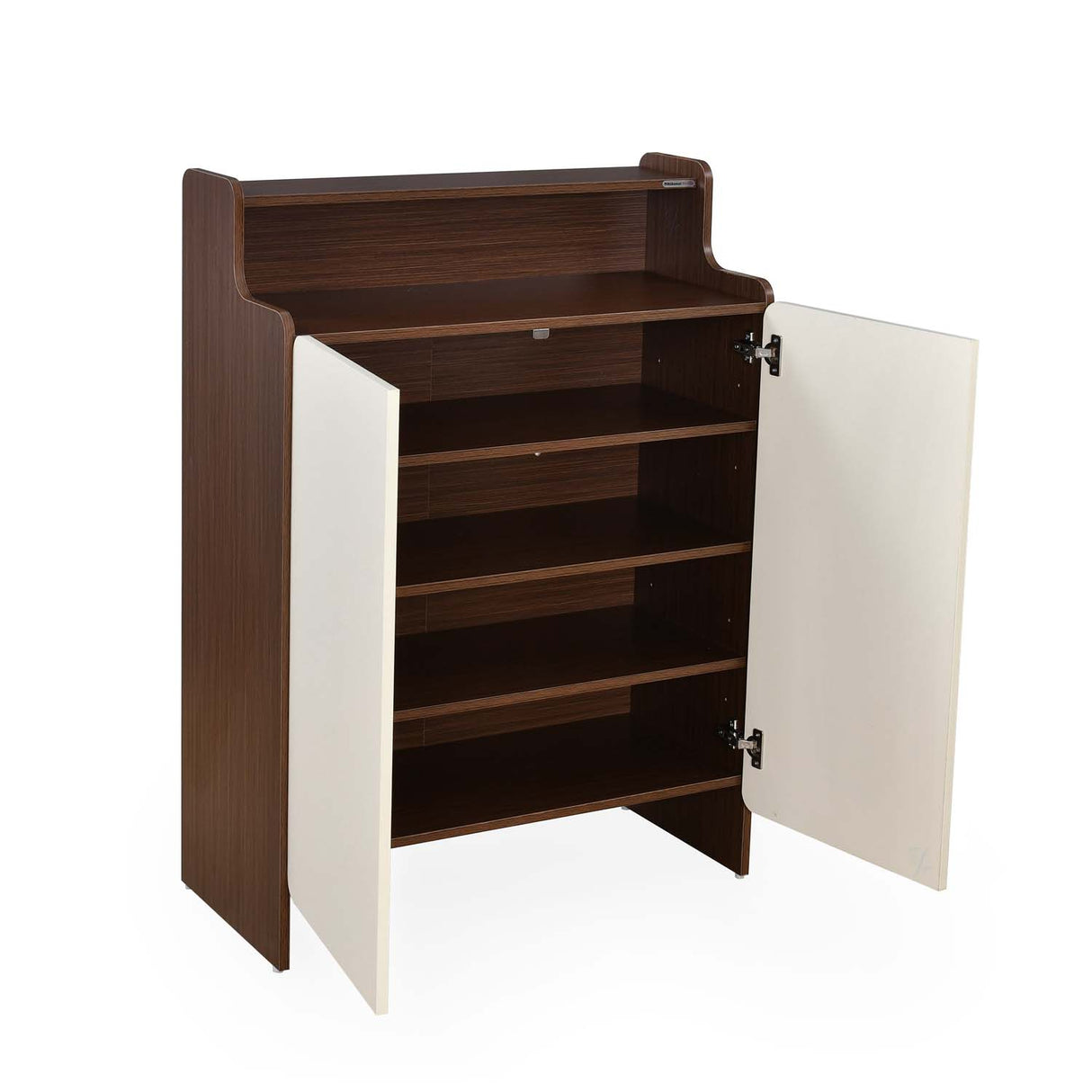 Benny 2 Door Shoe Cabinet- Legno Oak Dark & Ivory