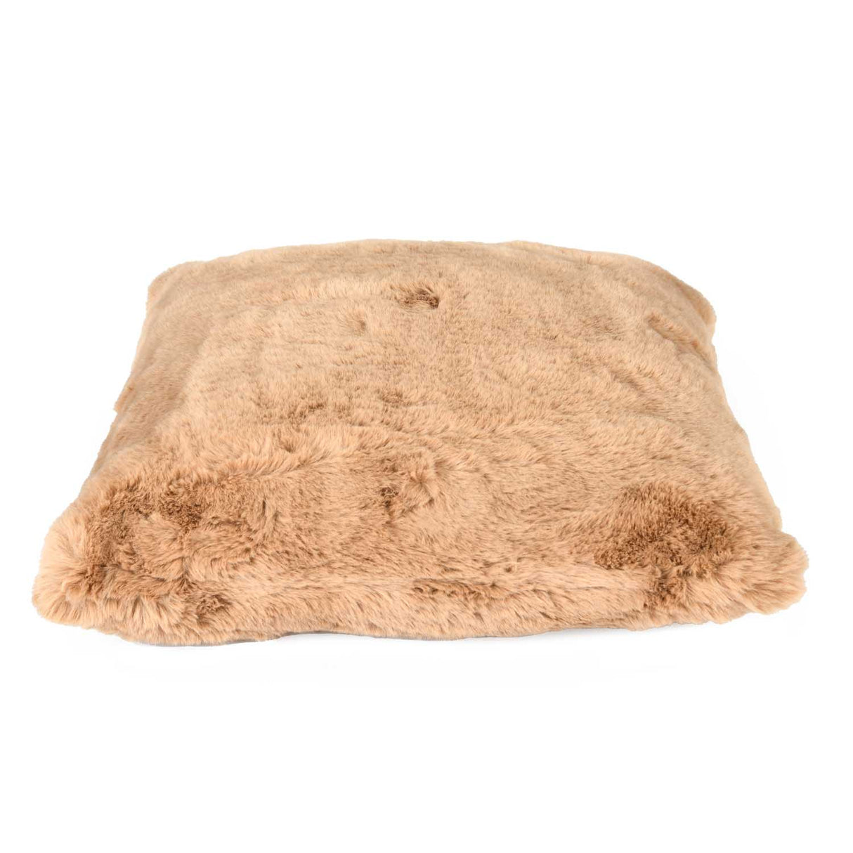 Faux Fur Decorative Filled Cushion- Brown
