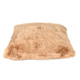Faux Fur Decorative Filled Cushion- Brown