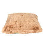Faux Fur Decorative Filled Cushion- Brown